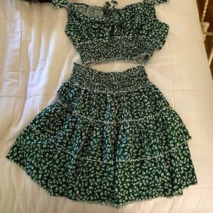 Two piece skirt set